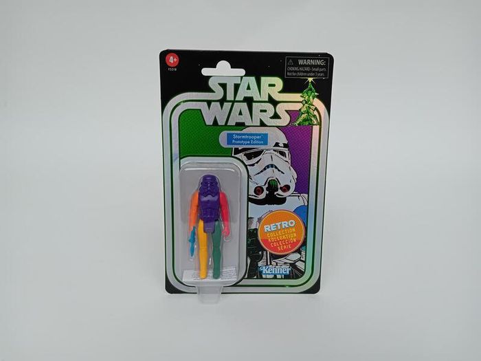 Star Wars Retro Collection Stormtrooper Prototype Edition 3.75 (Purple Torso) Hasbro