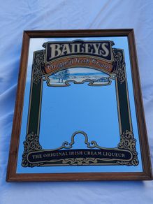 Vintage Original Baileys Liqueur Pub Mirror