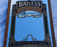 Vintage Original Baileys Liqueur Pub Mirror