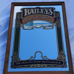 Vintage Original Baileys Liqueur Pub Mirror