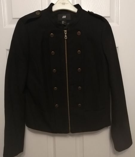 H & M women's military style short  jacket