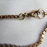 Vintage 9ct 375 YELLOW GOLD BOX CHAIN 16,7" necklace  links spring ring clasp 7,3g Image 9