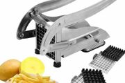 Stainless Steel Potato &amp; French Fry Cutter 2- Blade Non-Slip Suction Base