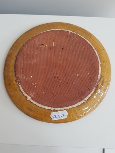 Pate dish with round cover; Cheese plate with cover; Cheese container; Butter dish; Lidded container; Handmade ceramic plate with cover