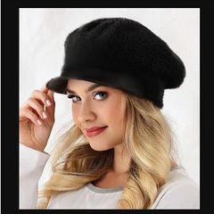 Stylish Black Cashmere Style Hat
