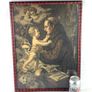Antique lithograph Saint Anthony of Padua with baby Jesus Image 5