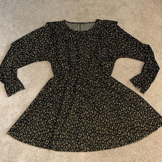 Zara Animal Print Mini Dress