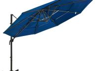 main image for ad 4-Tier Parasol with Aluminium Pole Azure Blue 3x3 m