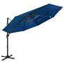 4-Tier Parasol with Aluminium Pole Azure Blue 3x3 m Image 5