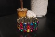 multicoloured jewelled bracelet