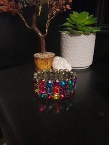 multicoloured jewelled bracelet