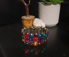 multicoloured jewelled bracelet