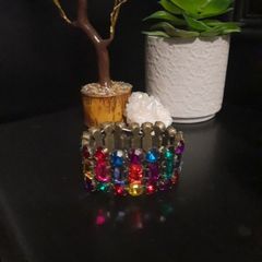 multicoloured jewelled bracelet