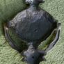 Vintage Solid Brass Door Knocker Floral Rams head Image 5