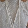 Zara cream dobby top uk10 Image 3
