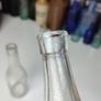 219 - Set of 2 Vintage Clear Glass Decorative Collectible Bottles Image 8