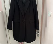 Ladies Wool Dressy Black Blazer-Primark-Size 12