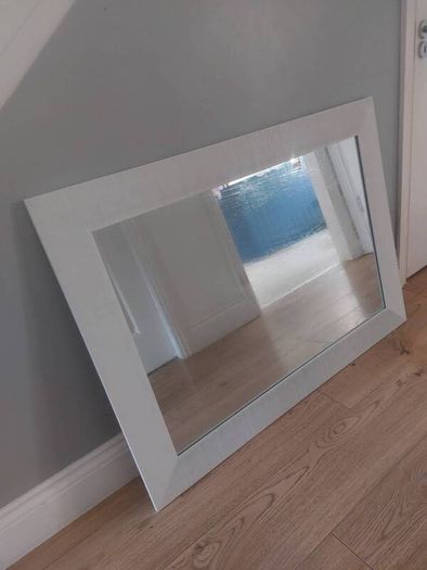 Large white mirror