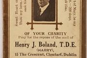 Harry Boland Memorial Card