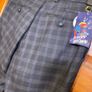 NEW WITH TAGS Harry Brown slim fit textured check Navy suit pants in W30 L30. Image 2