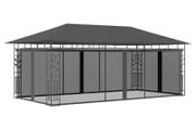 Gazebo with Mosquito Net 6x3x2.73 m Anthracite