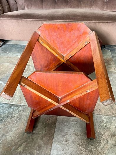 Unique 1950s Mid Century Solid Teak Side Occasional or Small Coffee table