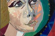 Original Art Figurative art Irish Art Harry Clarke inspired  Original Irish Art