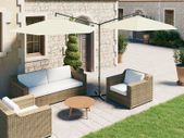 Double Parasol with Steel Pole Sand 600 cm