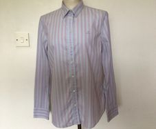 Ladies GANT Cotton blend blue long sleeve shirt  office size 14 includes postage