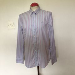 Ladies GANT Cotton blend blue long sleeve shirt  office size 14 includes postage