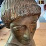Vintage Ceramic Bronzed/ Verdigris Head Of Apollo Image 6