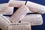 Vintage Corn Cure Labels.