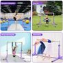 Gymnastics Bar Gymnastics Bars for Kids with 13 Height Adjustable Gymnastics Bar Gymnastics Children's Horizontal Training Bar Image 6