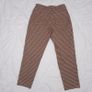 Ann Taylor LOFT Brown Green Checked Plaid Straight Leg Trousers 8UK/36EU Image 6