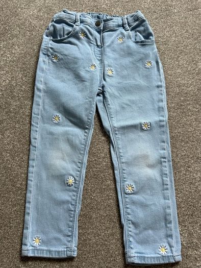 Girl's trouser/jeans set x4, size 2-4yo