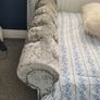 Grey /silver sleigh end bed Image 2