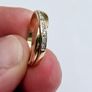 9ct Yellow Gold Diamond Crossover Eternity Ring Image 7