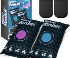Reusable Dehumidifier Bags - Car Dehumidifier Moisture Absorber With Dashboard Anti-Slip Mats, Rechargeable Silica Gel Interior Dehumidifiers, Eliminates Foggy Windscreen - Home Wardrobe