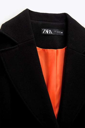 Zara Contrast Bomber Coat