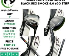 Titleist TSi3 Driver / 9 Degree / Hzrdus Black Rdx Smoke 6.0 60G Stiff