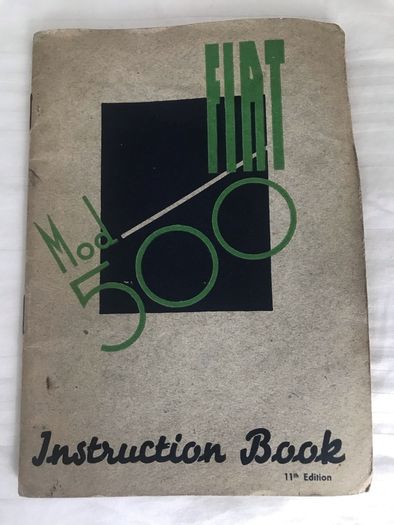 Fiat 500 instruction manual 1957 -1975