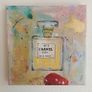 Framed Original Abstract Painting Chanel No. 5 Perfume Contemporary Art Painting  Original Gift Image 7