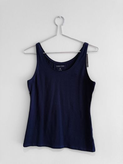 New Dunnes Stores Navy Stretch Vest Top