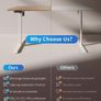 120 x 60cm Sit Stand Electric Home Office Desk with Memory Smart Pannel Image 2