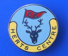CARAVAN CLUB - HERTS CENTRE (Hertfordshire) - a scarce membership badge (1960's / 1970's)