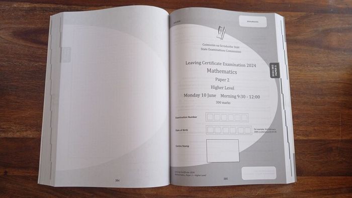 EXAM PAPERS 2026 - Maths Higher Level - Leaving Certificate