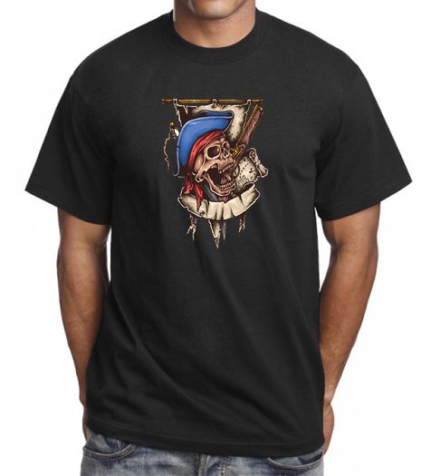 Pirate Skull Cool T-shirt Tee Top Great Birthday Gift Present Idea