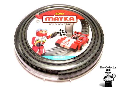LEGO ZURU MAYKA Tape Gray 2 Stud Wide 2 Metres Long 6.5 FT Adhesive Toy Block Tape Brand New Sealed