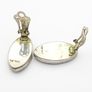 Vintage Abalone Sterling Silver Clip On Earrings Image 4