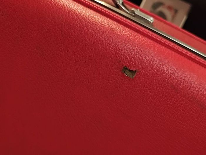 Amazing Vintage Red Suitcase American Tourister